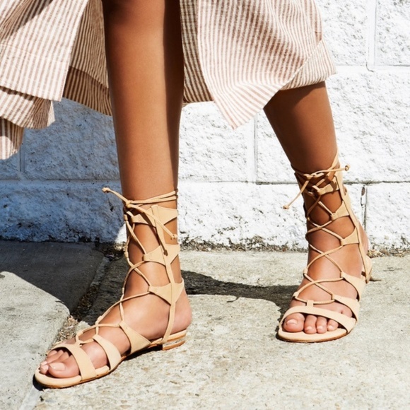 SCHUTZ Shoes - Schutz Erlina Leather lace up gladiator sandals